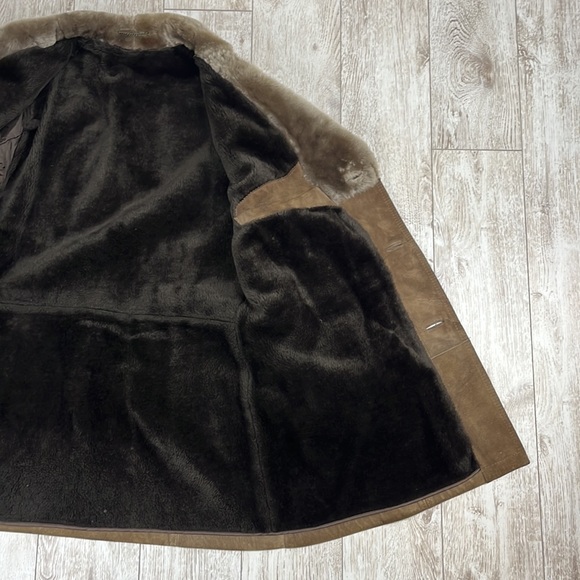 Men Sherling vegan overcoat - Picture 3 of 10